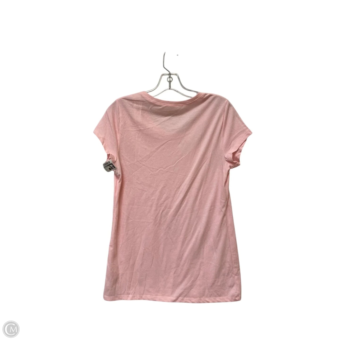 Top Short Sleeve Basic By No Boundaries In Pink, Size: L