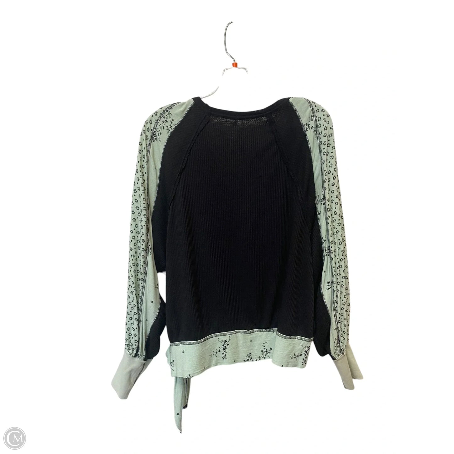 Top Long Sleeve By Free People In Black & Blue, Size: M