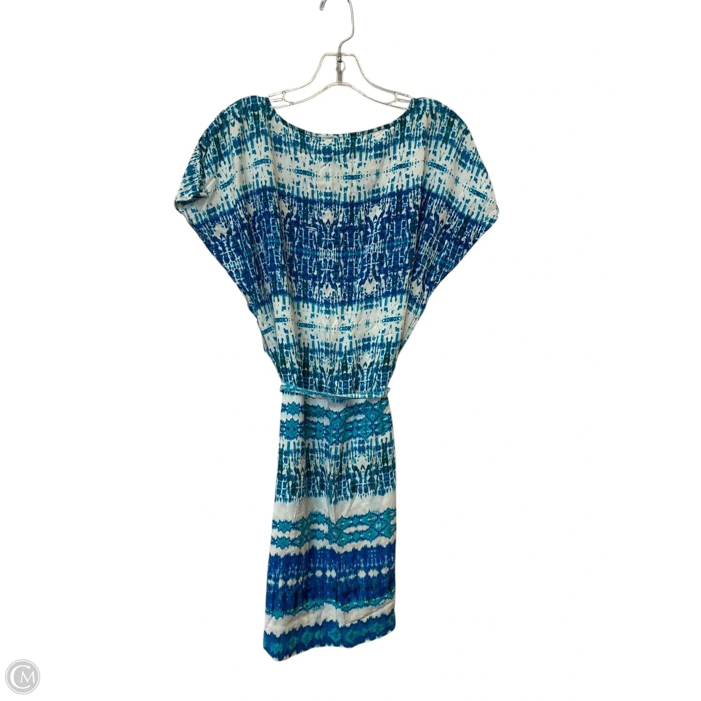 Dress Casual Short By Clothes Mentor In Blue & White, Size: M