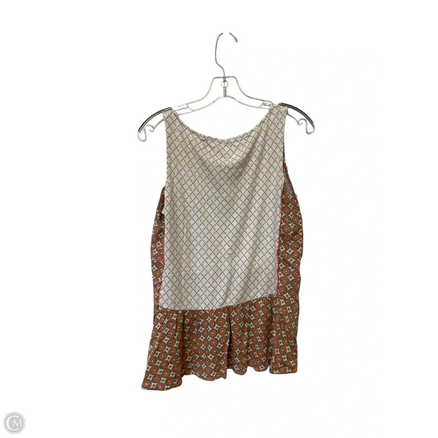 Top Sleeveless By Anthropologie In Brown & Pink, Size: M