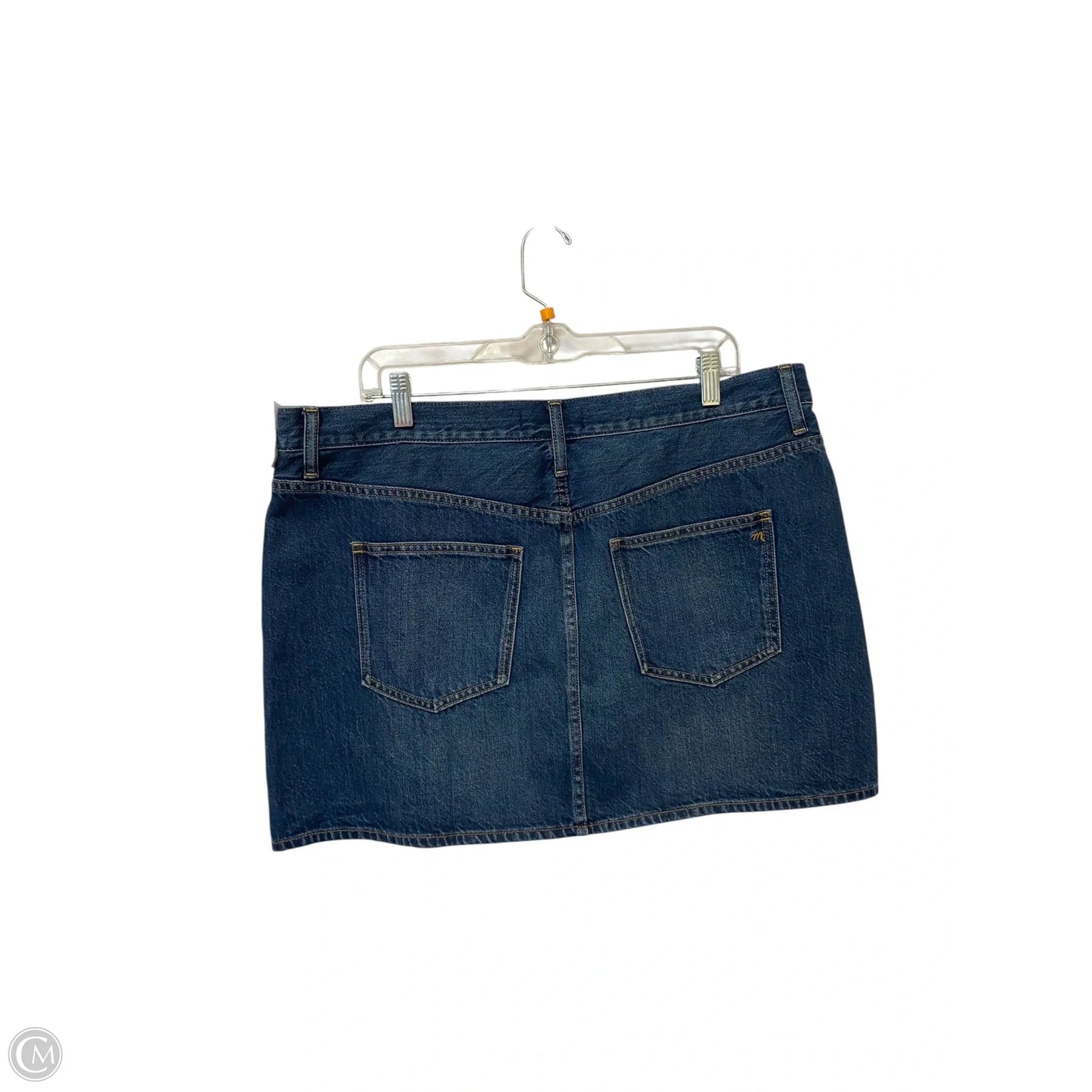 Skirt Mini & Short By Madewell In Blue Denim, Size: L