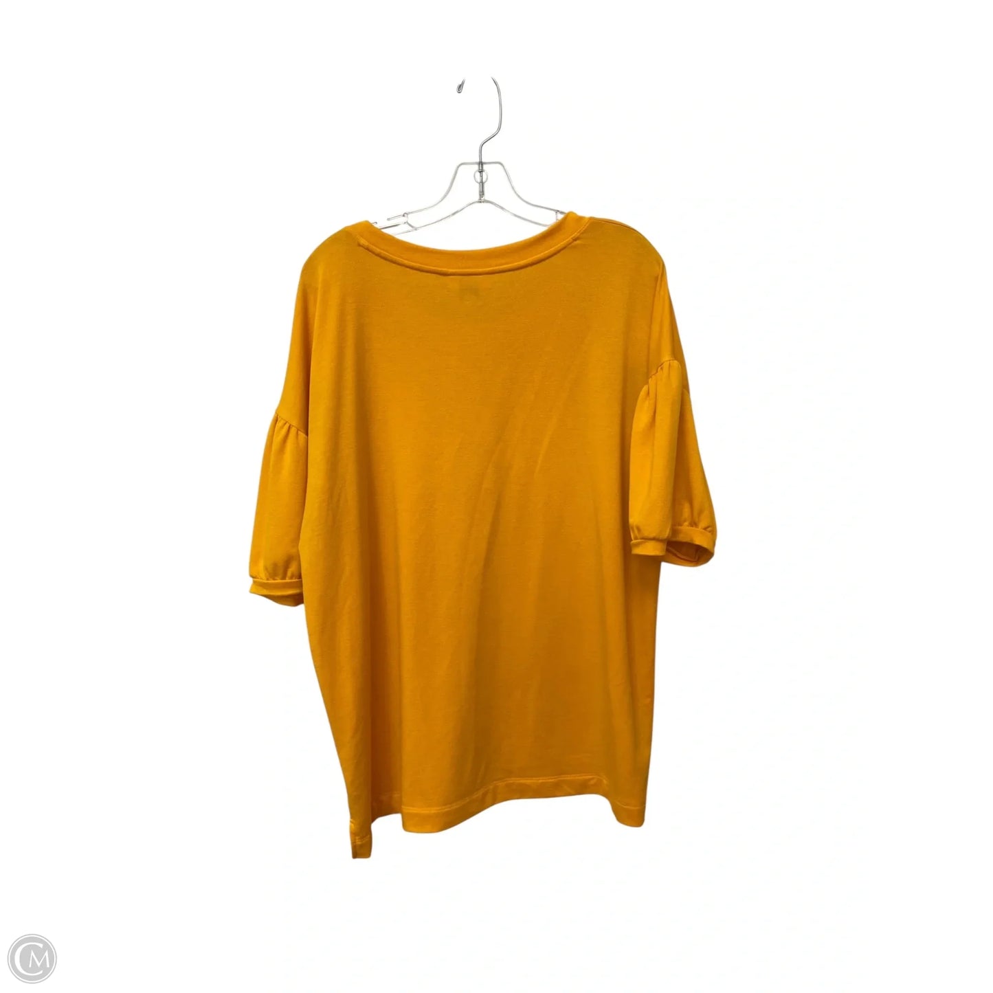 Top Short Sleeve Basic By Crown And Ivy In Yellow, Size: Xxl