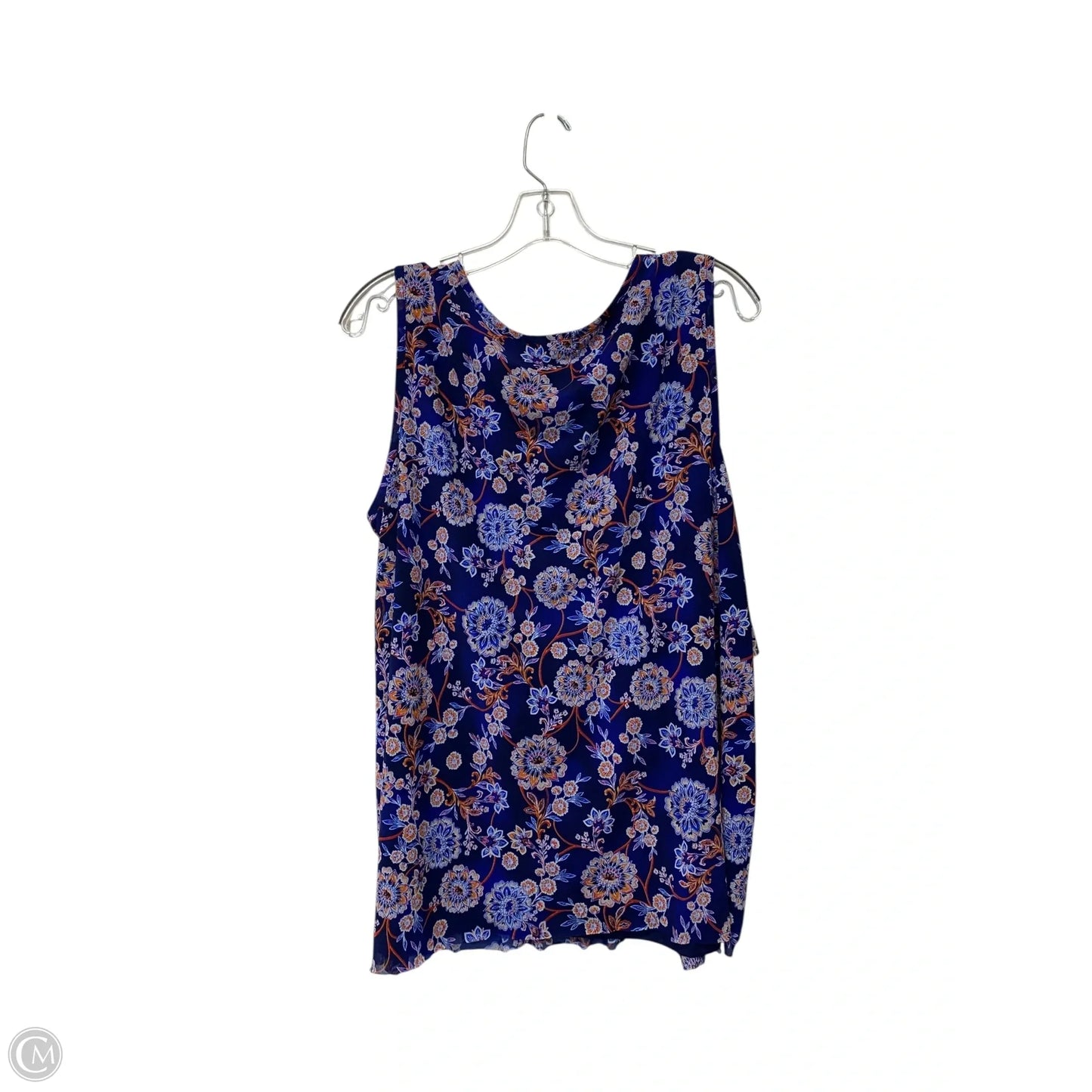 Top Sleeveless By Westport In Blue, Size: 2x