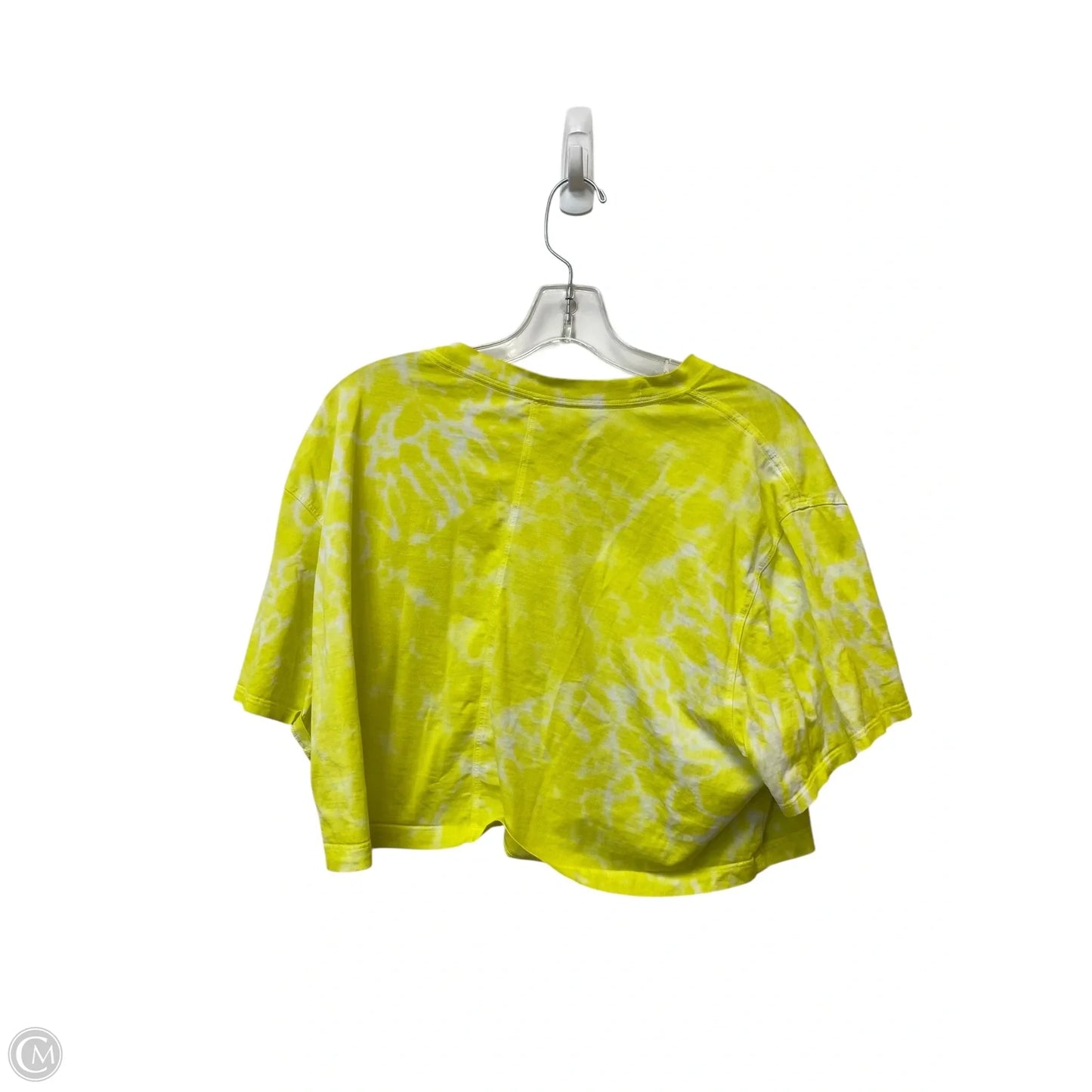 Athletic Top Short Sleeve By Lululemon In Yellow, Size: 10