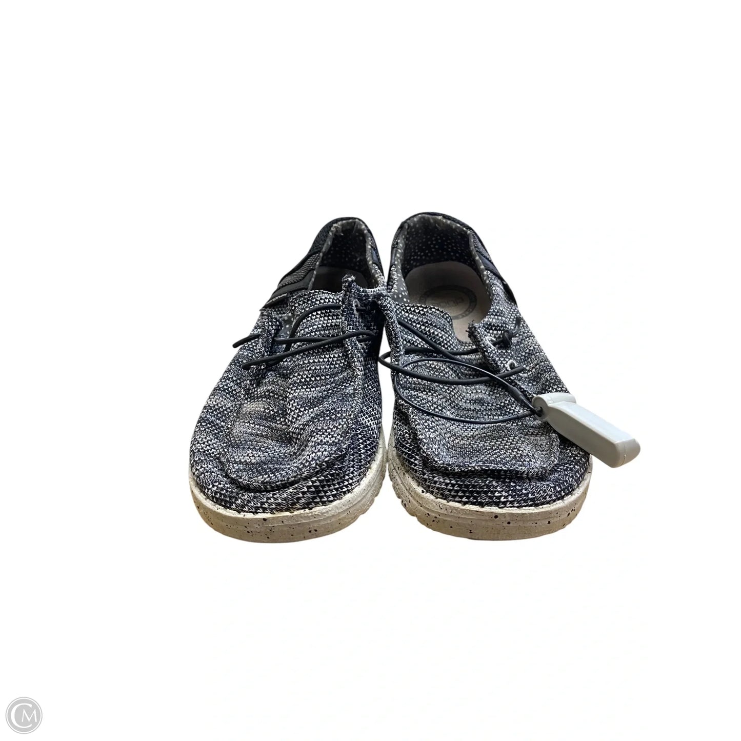 Shoes Flats By Hey Dude In Grey, Size: 6