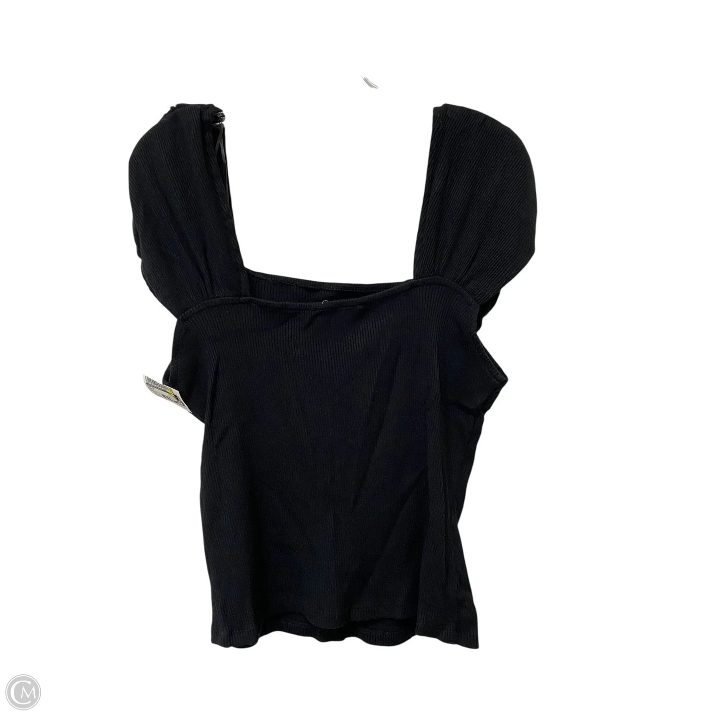 Top Short Sleeve By Anthropologie In Black, Size: Xl