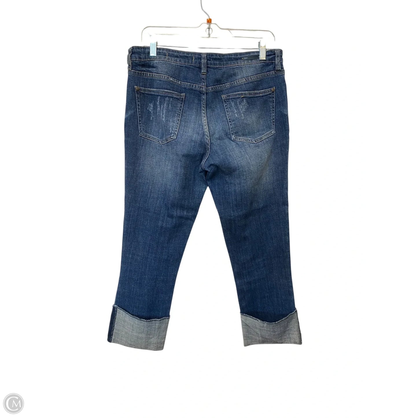 Jeans Cropped By Pilcro In Blue Denim, Size: 28