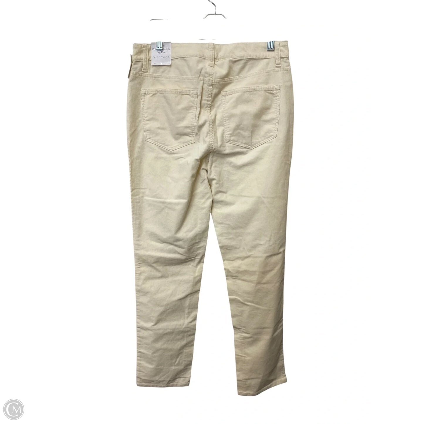 Pants Corduroy By Talbots In Cream, Size: 6