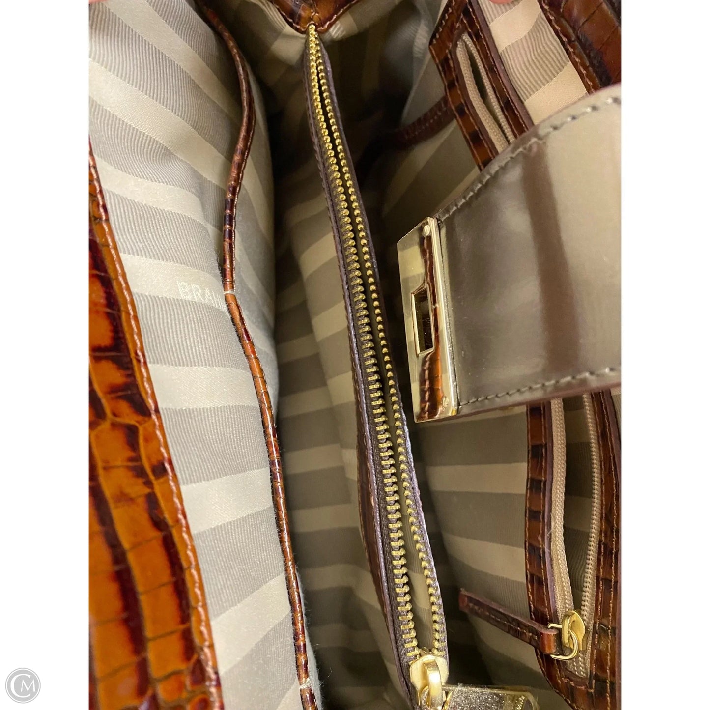 Handbag Designer By Brahmin, Size: Medium