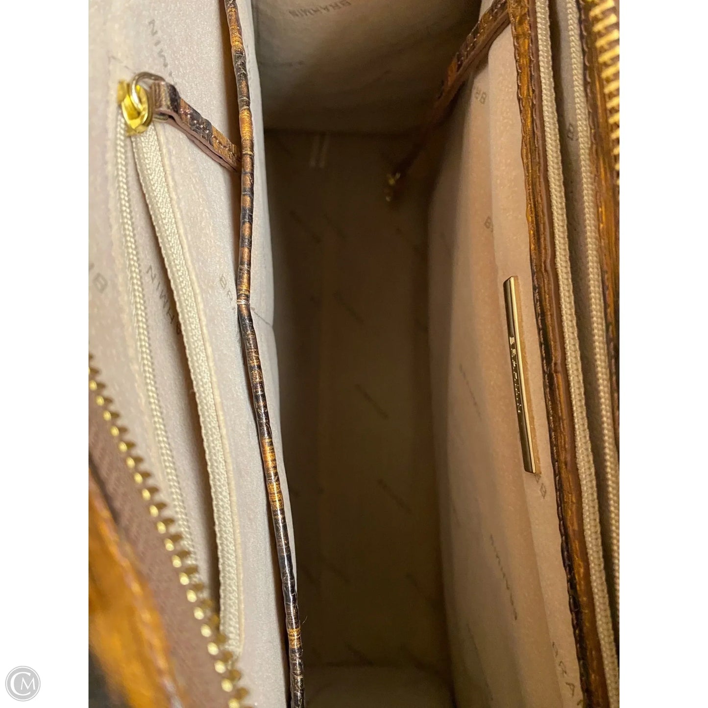 Handbag Designer By Brahmin, Size: Large