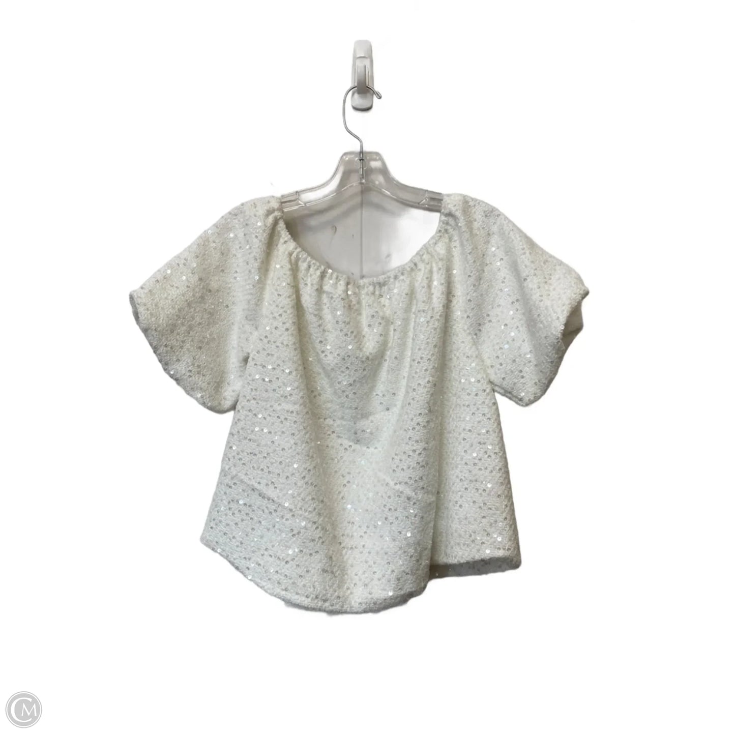Top Short Sleeve By L Love In White, Size: S