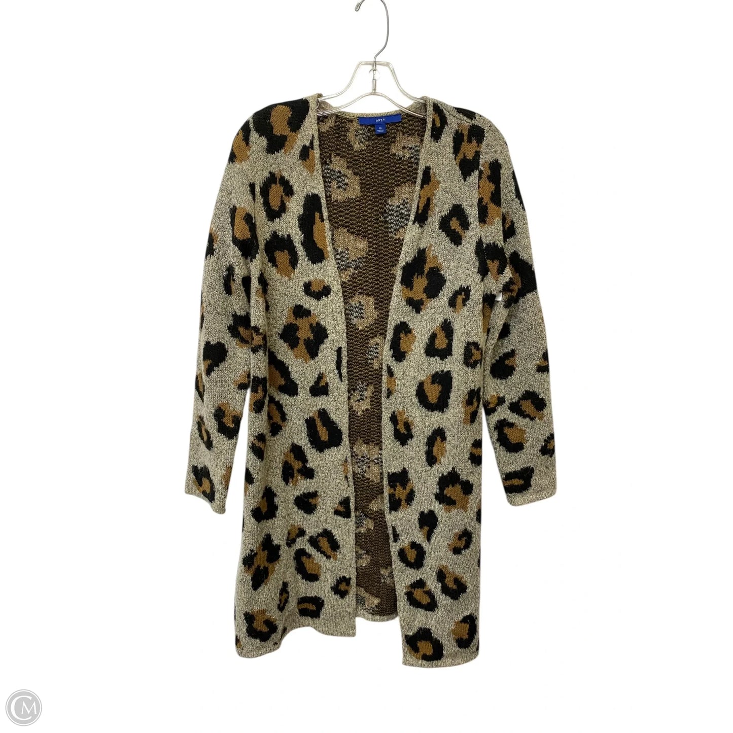Cardigan By Apt 9 In Animal Print, Size: M