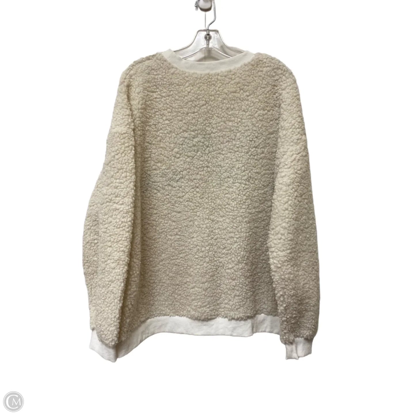 Sweatshirt Crewneck By Bibi In White, Size: M