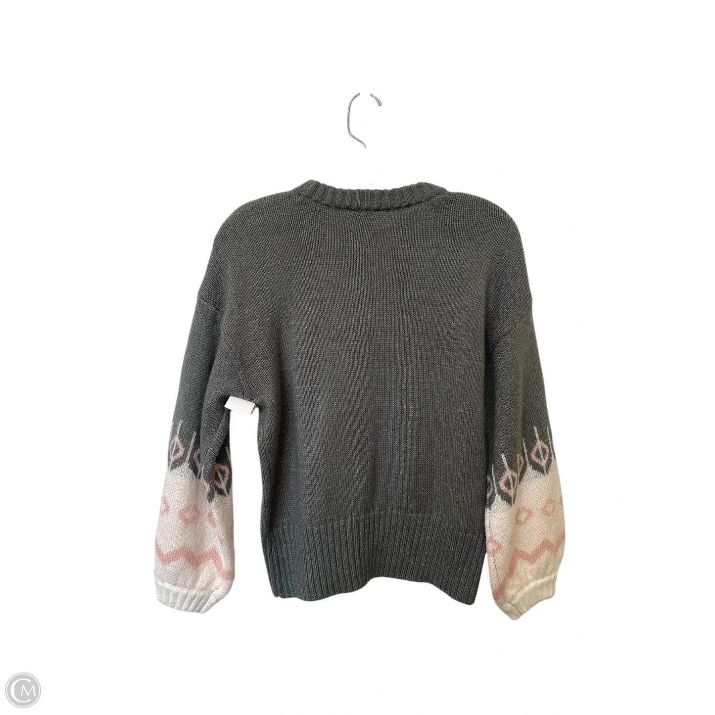 Sweater By Crown And Ivy In Grey & Pink, Size: Xs