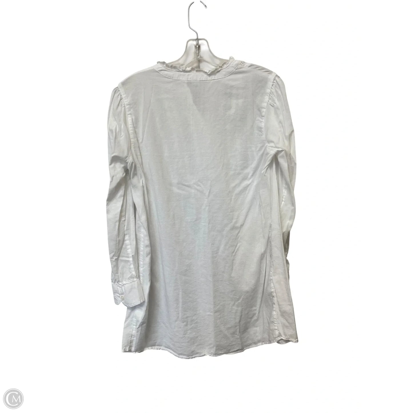 Top Long Sleeve By Old Navy In White, Size: S