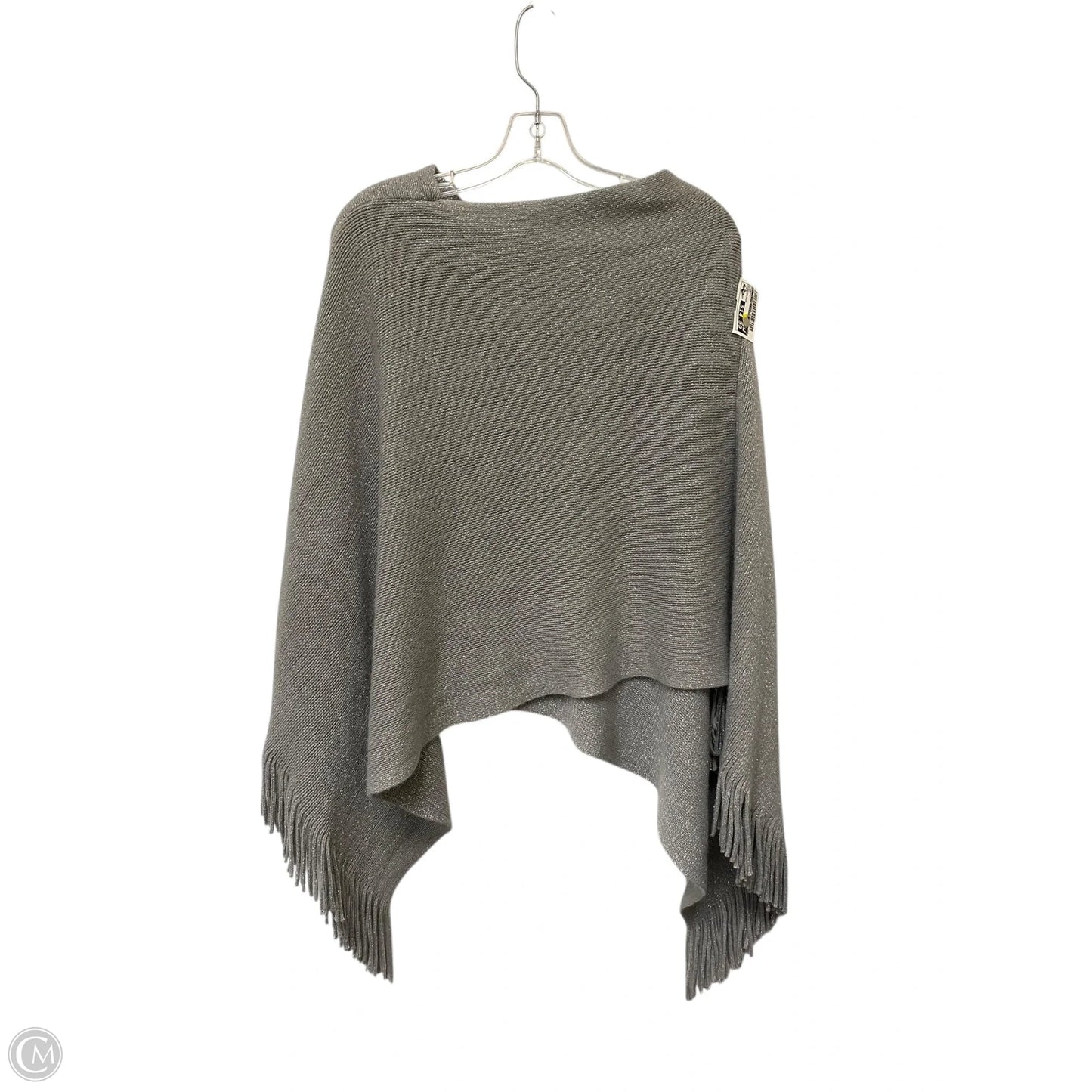 Poncho By Clothes Mentor In Grey, Size: M