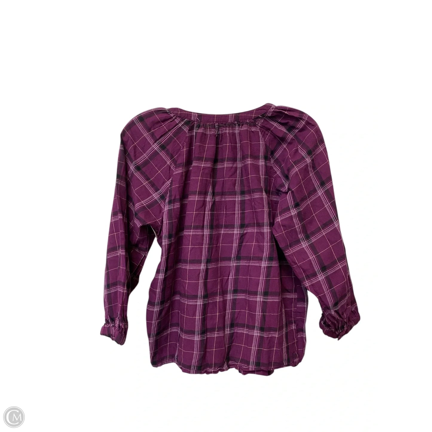Top Long Sleeve By Sonoma In Purple, Size: M