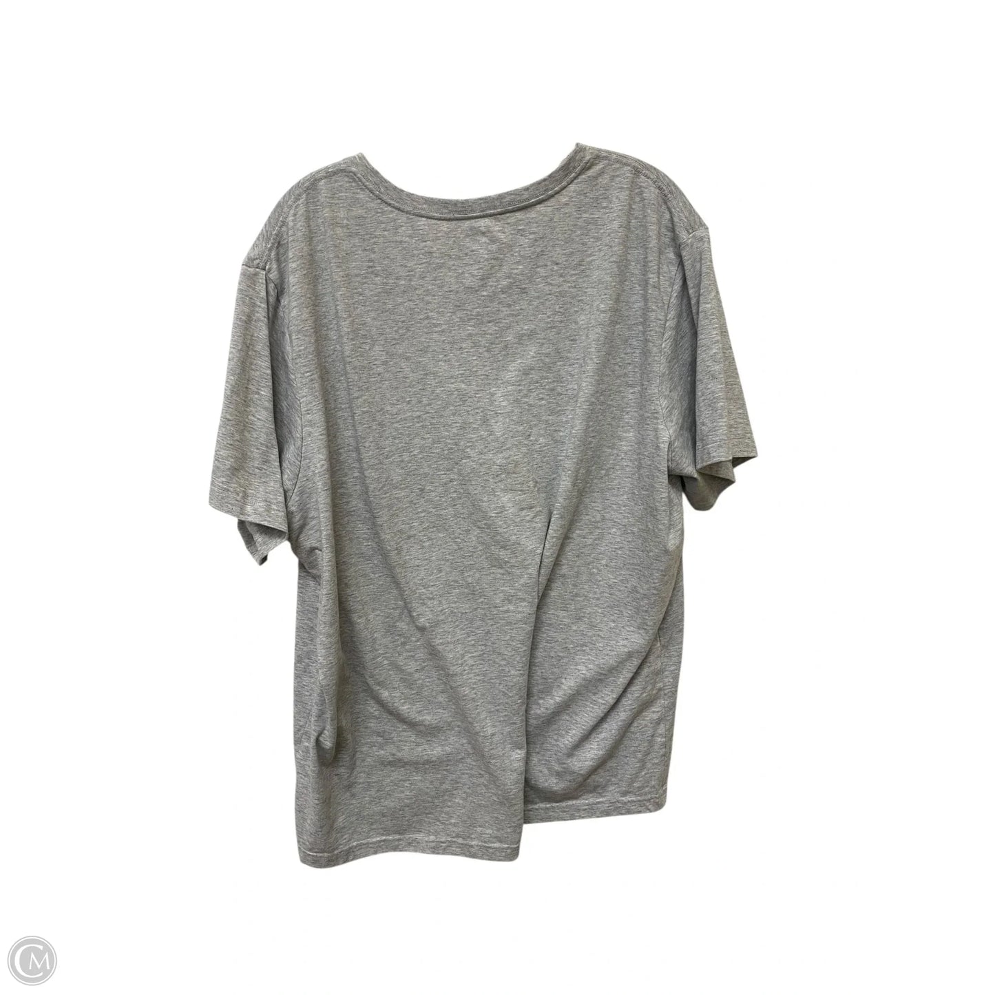 Top Short Sleeve Basic By George In Grey, Size: 2x