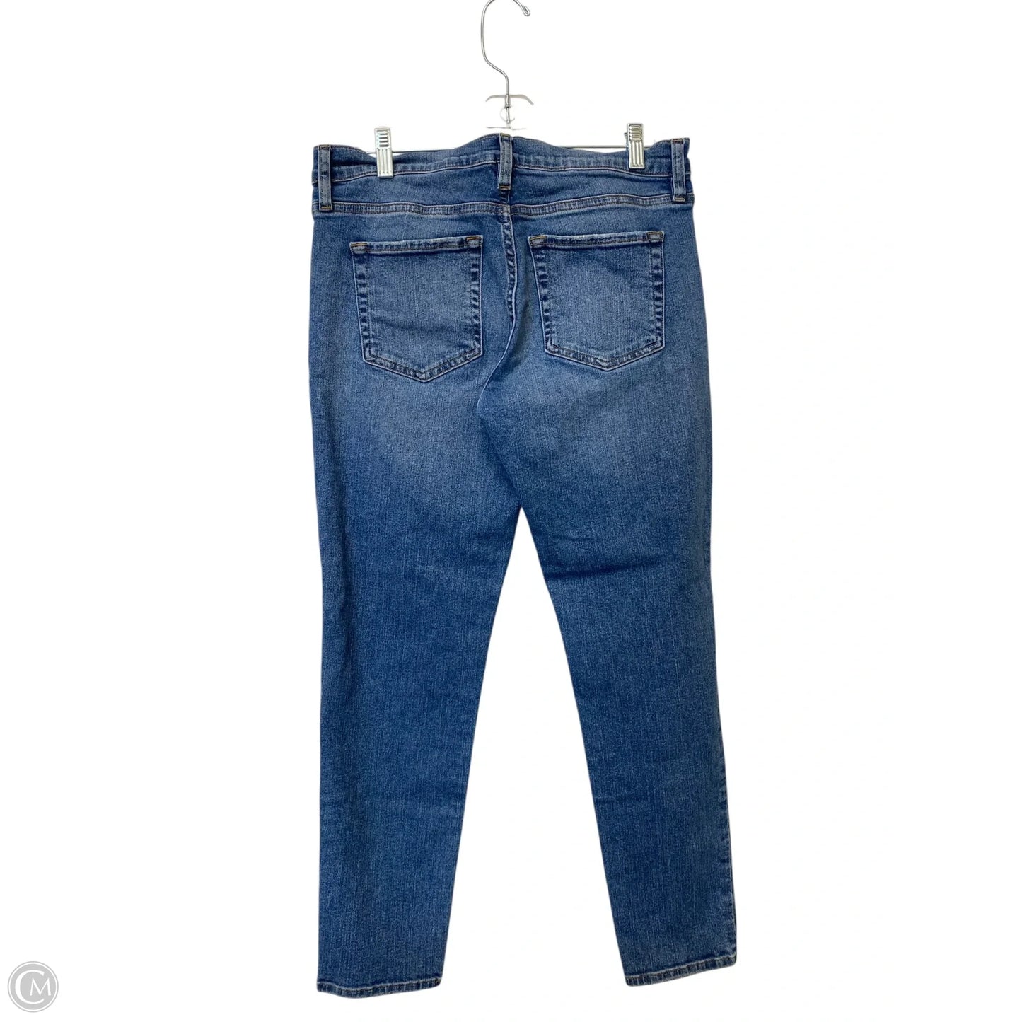 Jeans Skinny By Frame In Blue Denim, Size: 28