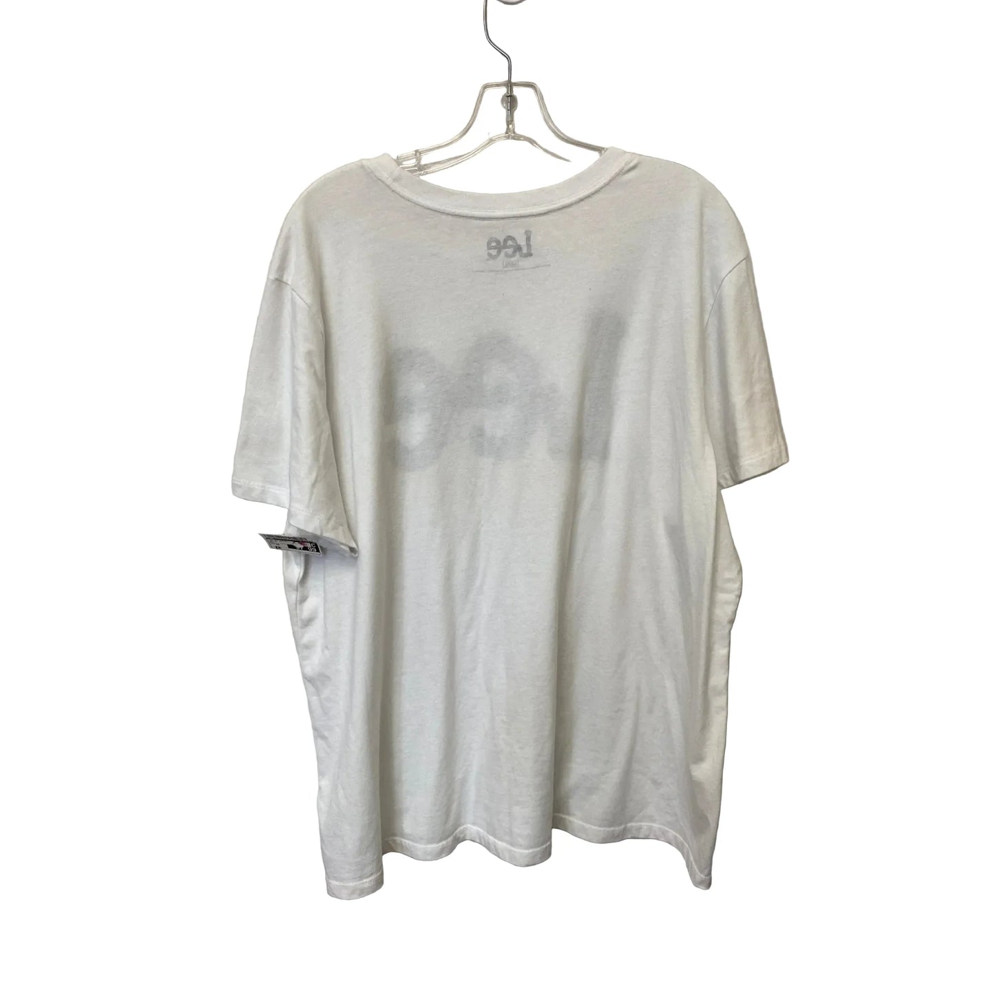 Top Short Sleeve Basic By Lee In White, Size: 3x