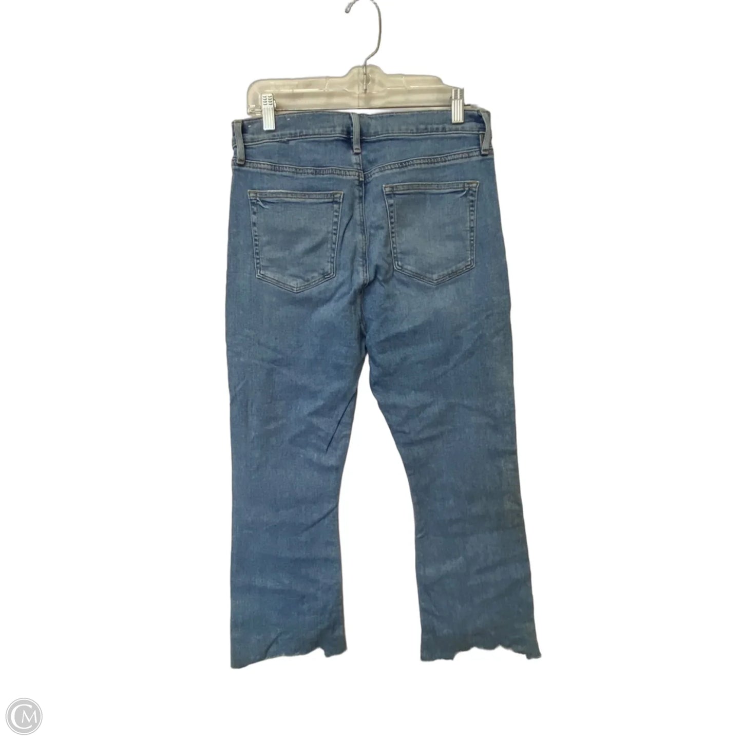 Jeans Flared By Loft In Blue Denim, Size: 8