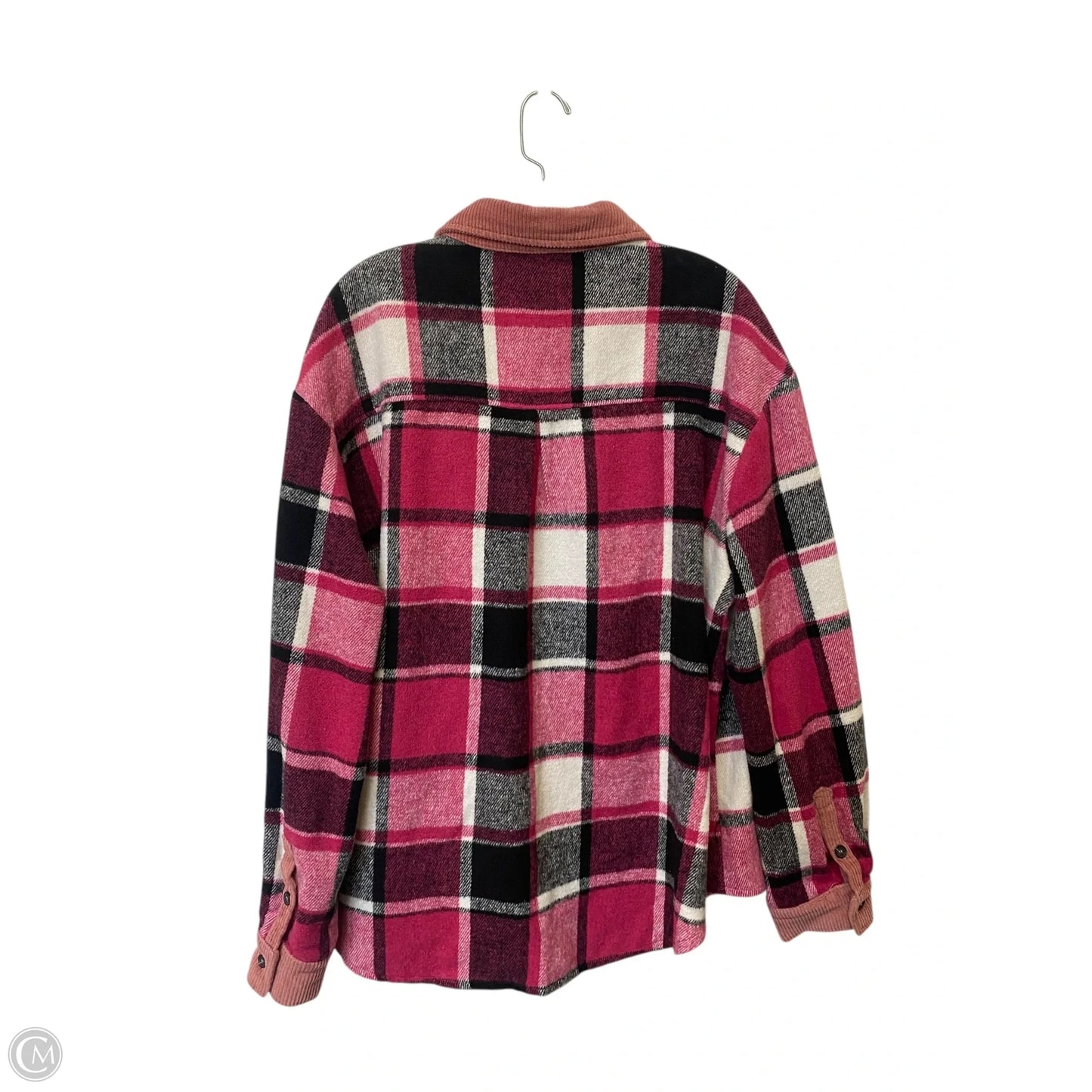 Jacket Shirt By Cmf In Plaid Pattern, Size: Xl