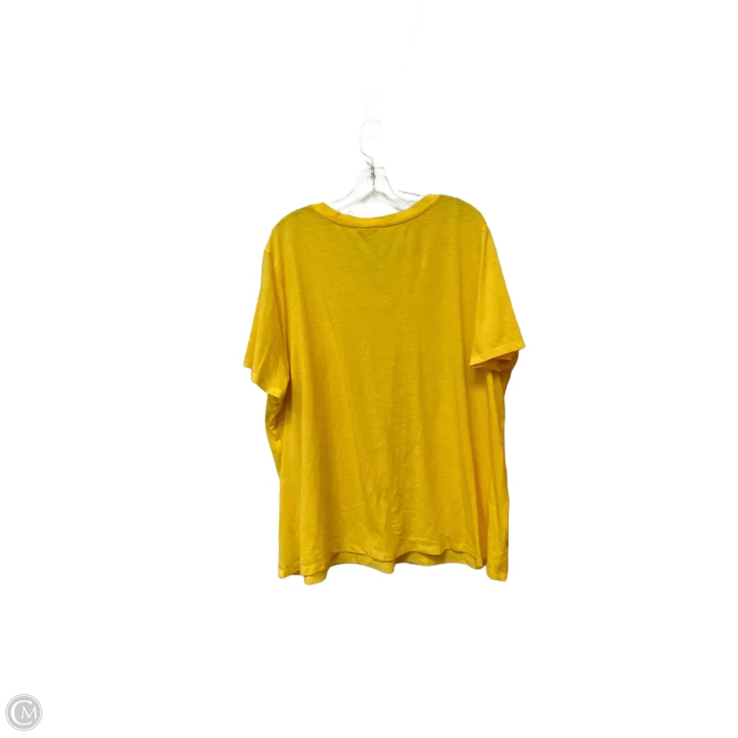 Top Short Sleeve Basic By Cato In Yellow, Size: 26