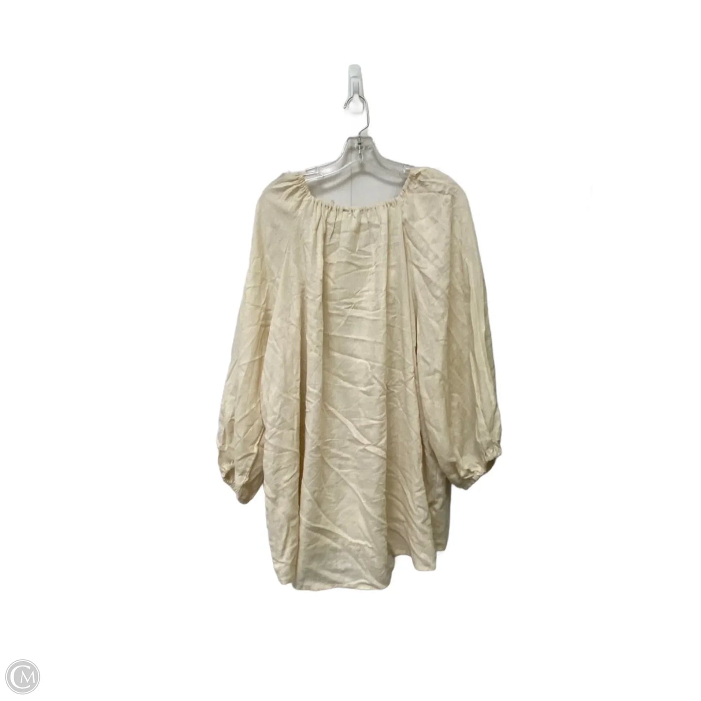 Top Short Sleeve By Cato In Beige, Size: 22