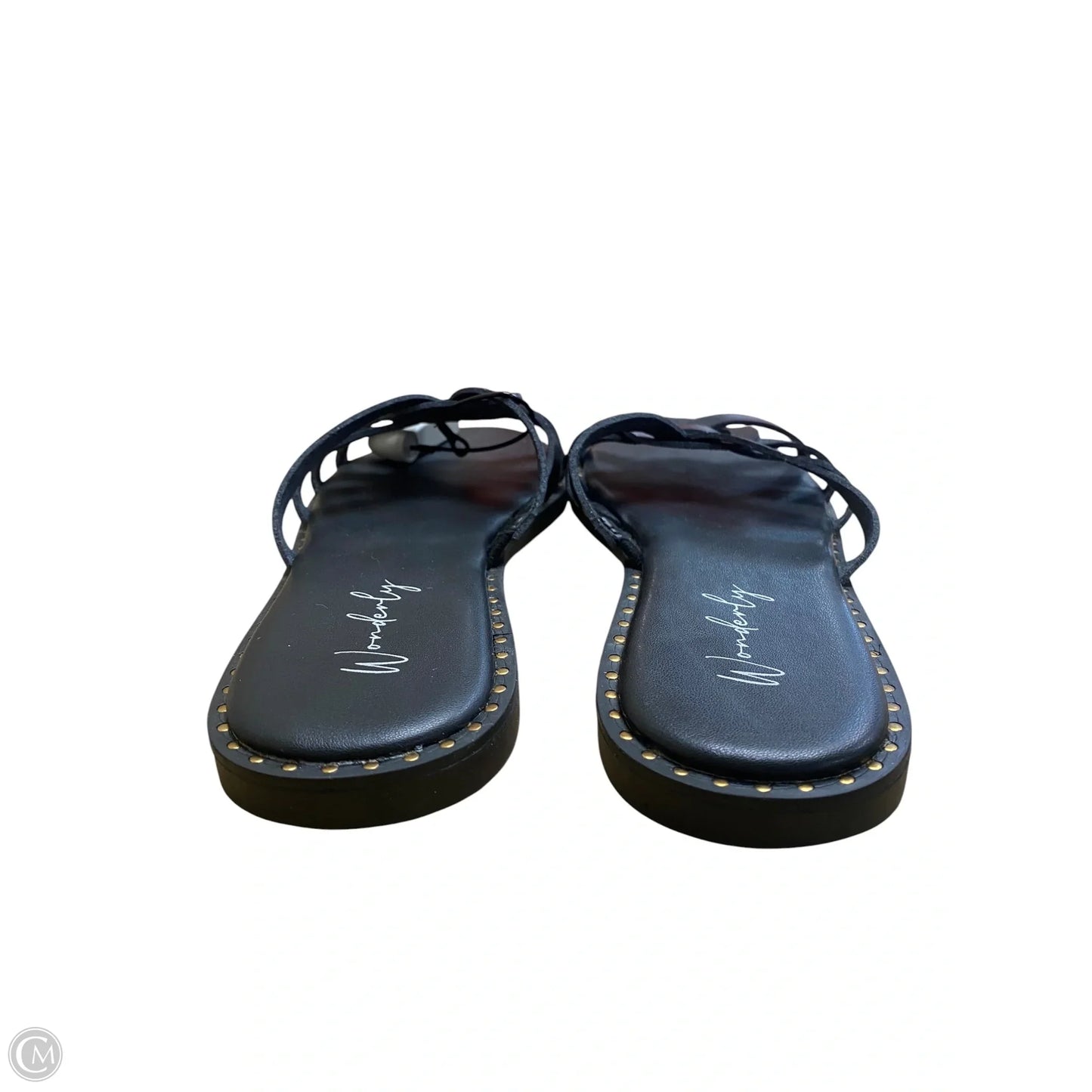 Sandals Flats By Wonderly In Black, Size: 8
