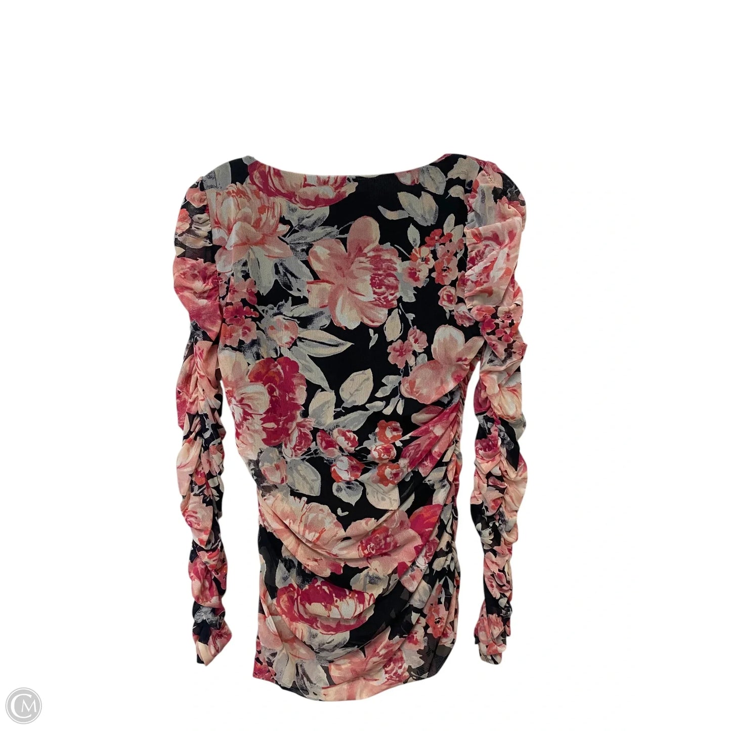 Top Long Sleeve By White House Black Market In Floral Print, Size: Xs
