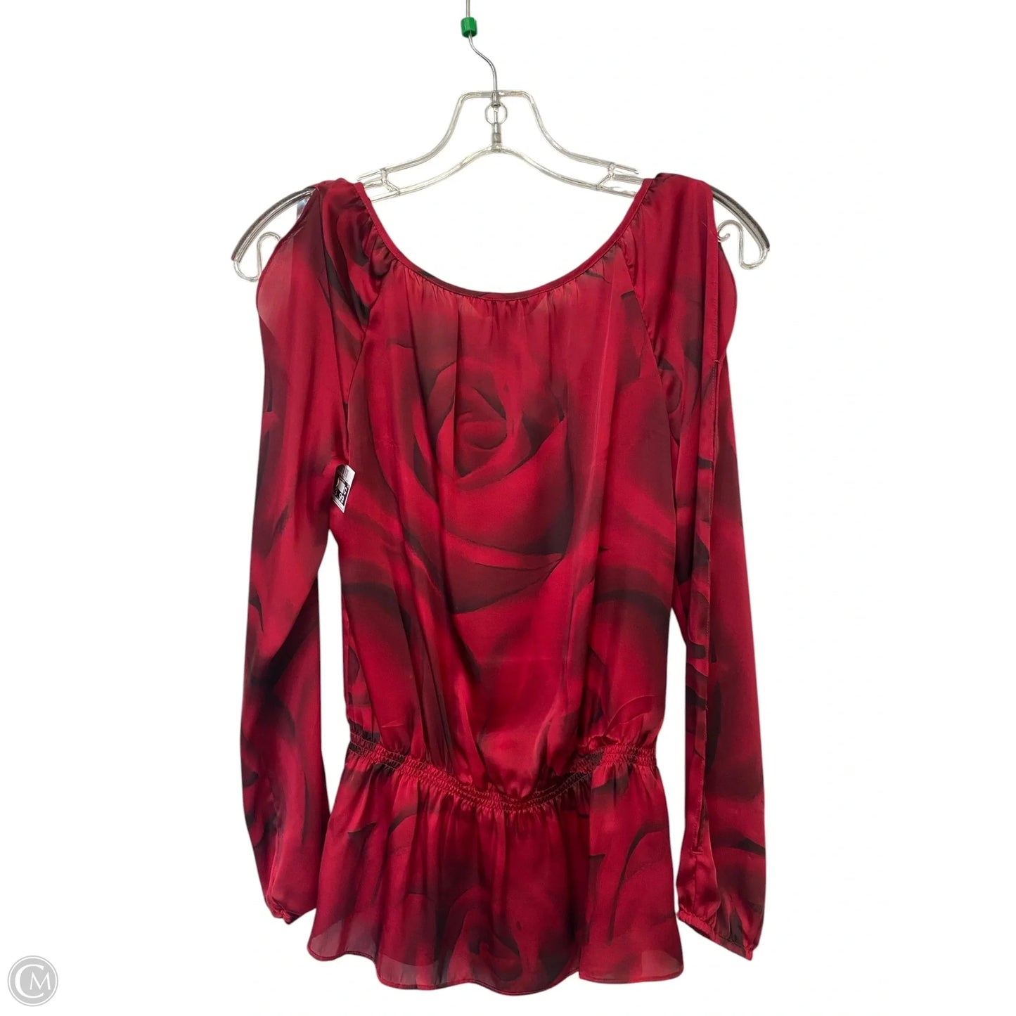 Top Long Sleeve By White House Black Market In Red, Size: Xxs