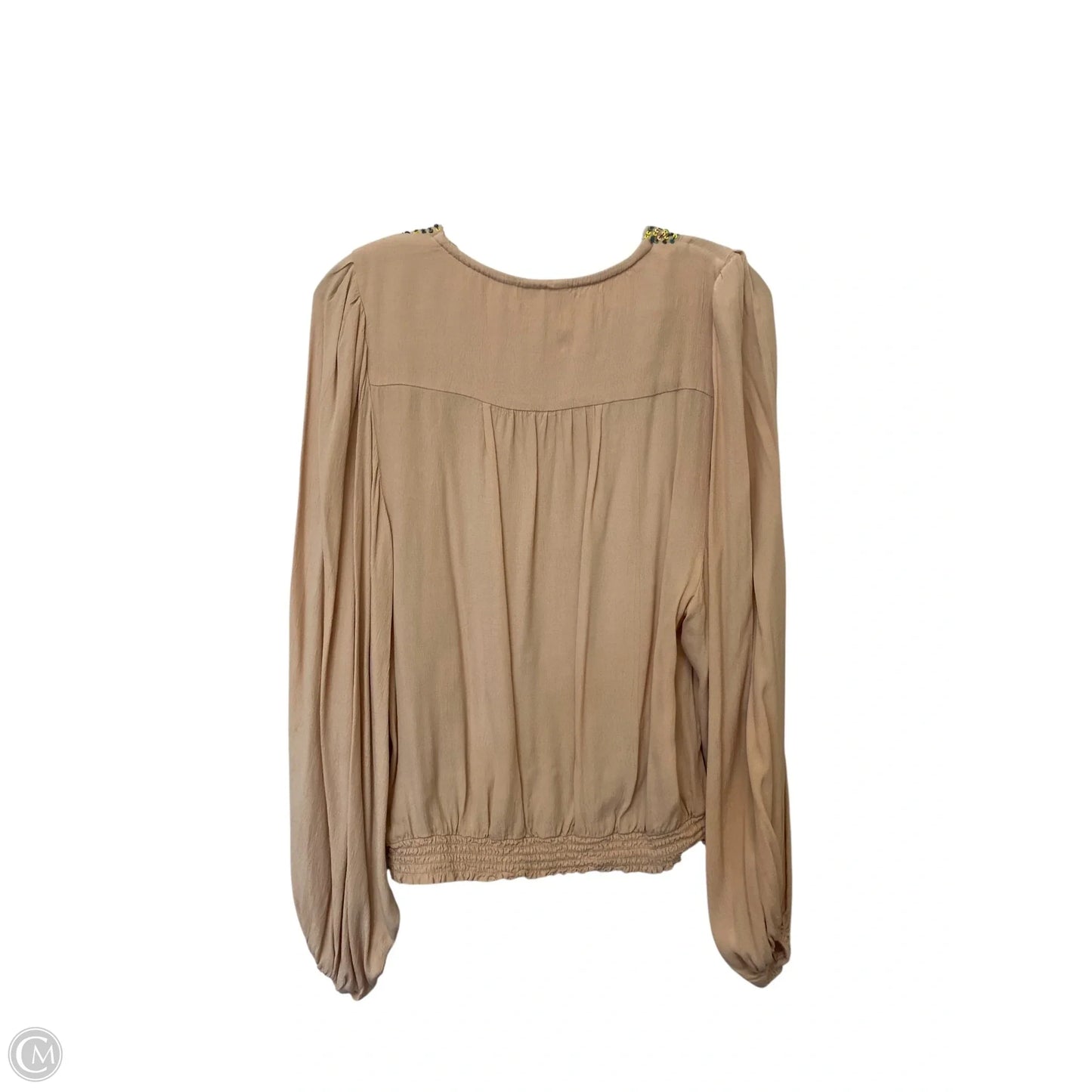 Top Long Sleeve By Maeve In Pink, Size: S