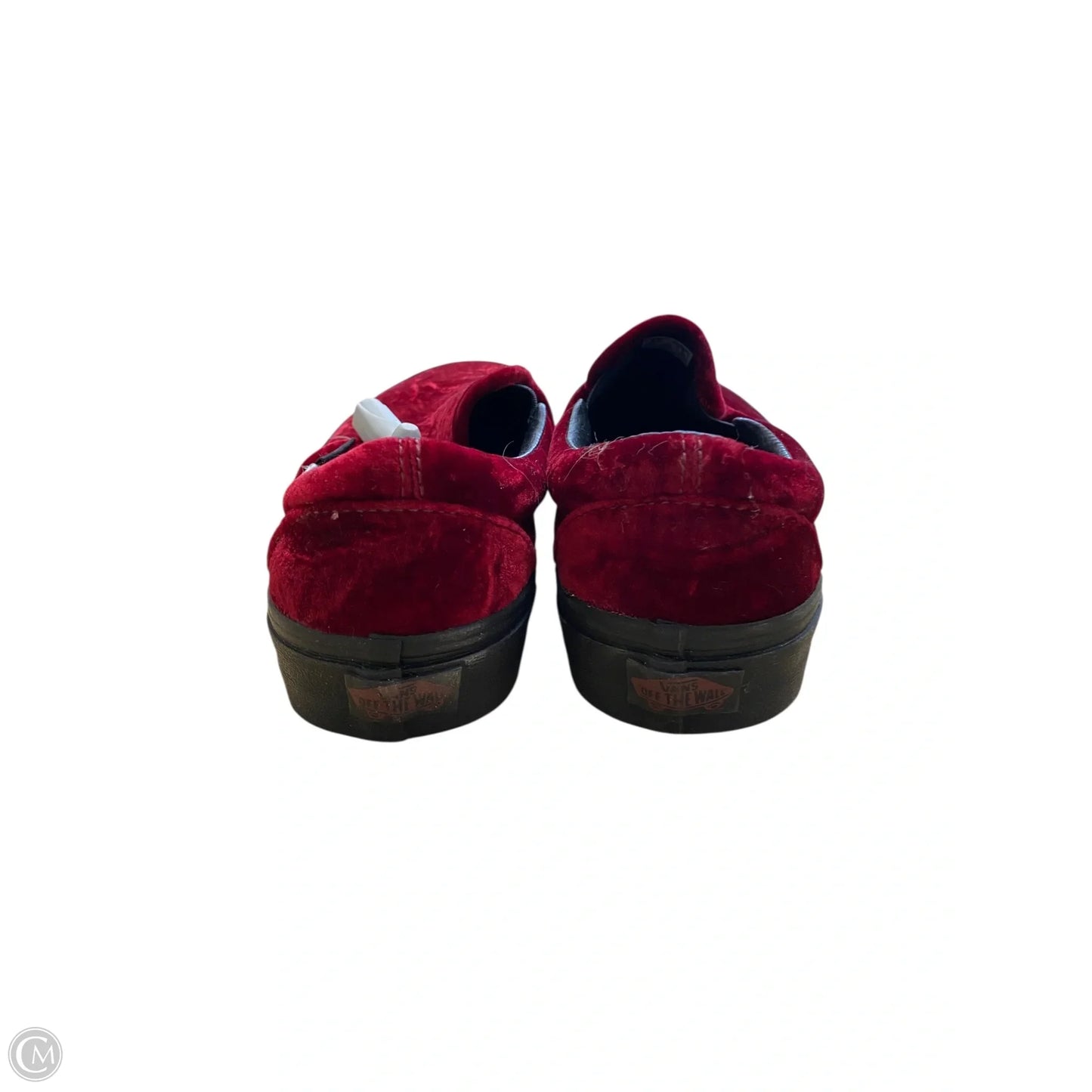 Shoes Flats By Vans In Red, Size: 8.5