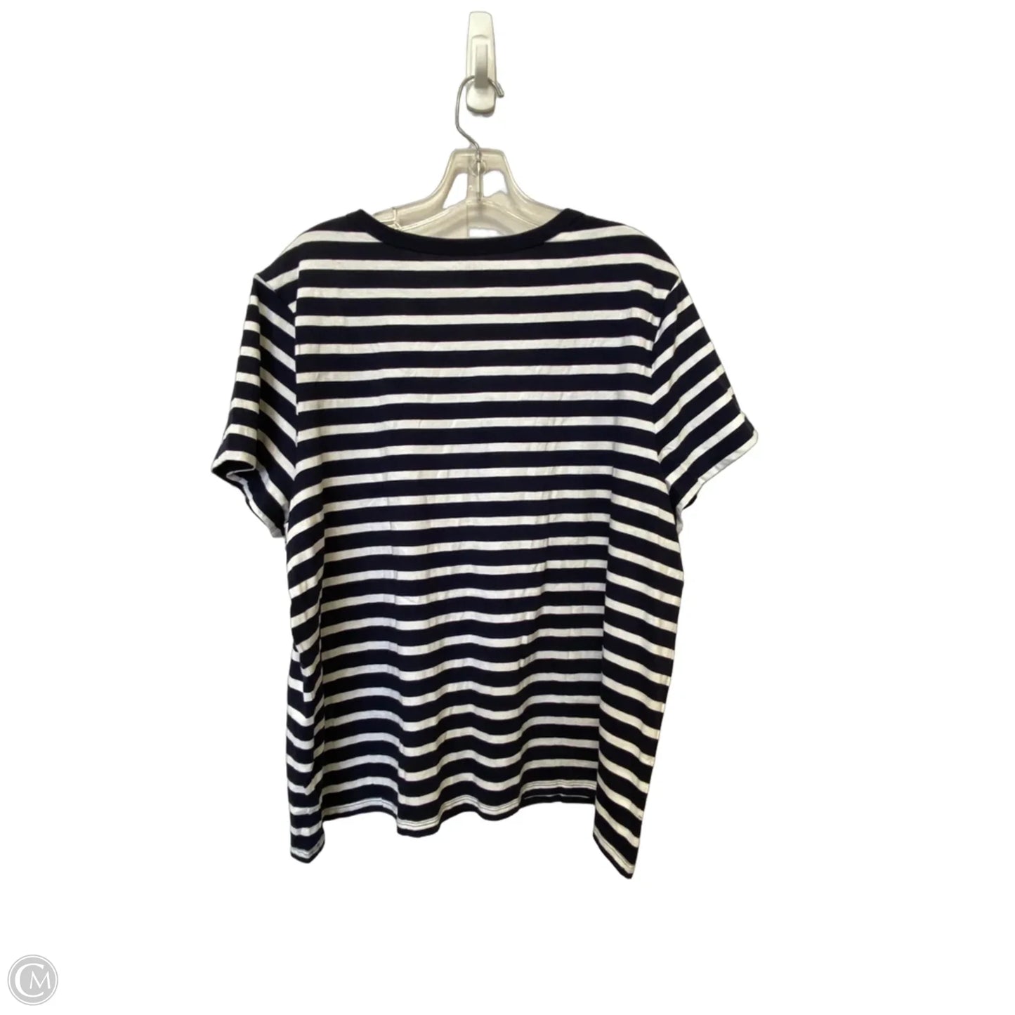 Top Short Sleeve Basic By Gap In Striped Pattern, Size: Xxl