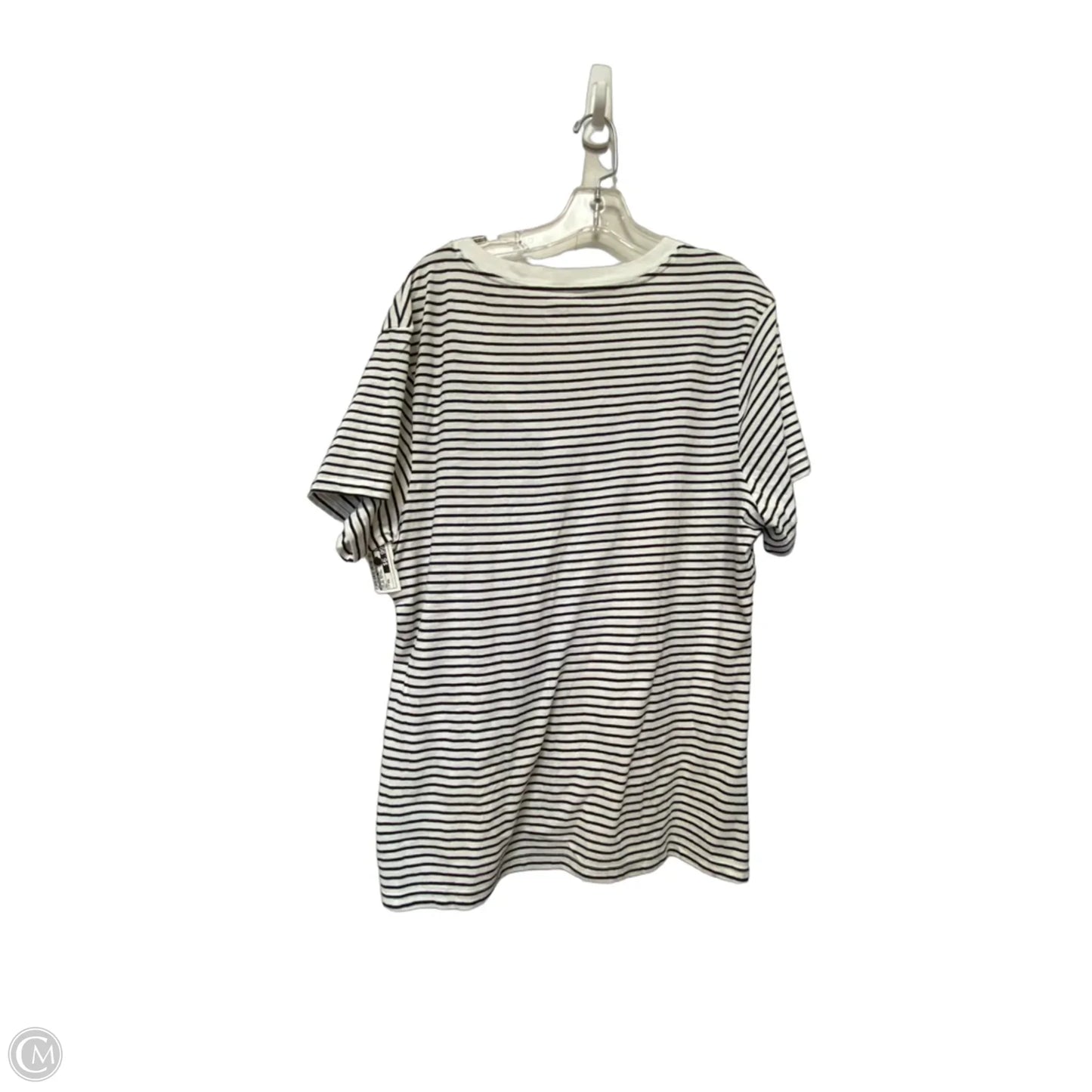 Top Short Sleeve Basic By Universal Thread In Striped Pattern, Size: Xxl