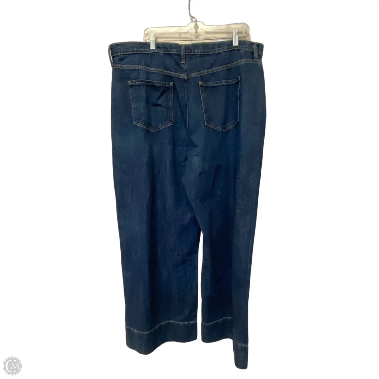 Jeans Wide Leg By Gap In Blue Denim, Size: 20