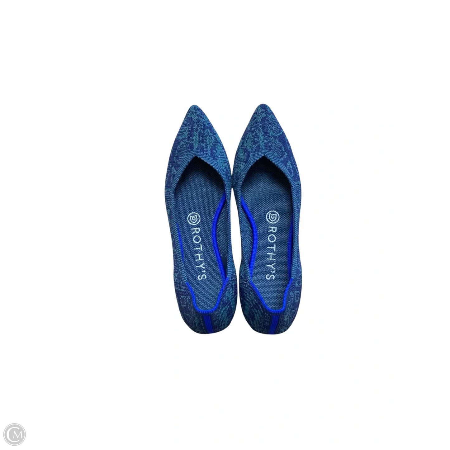 Shoes Flats By Rothys In Blue & Green, Size: 6.5