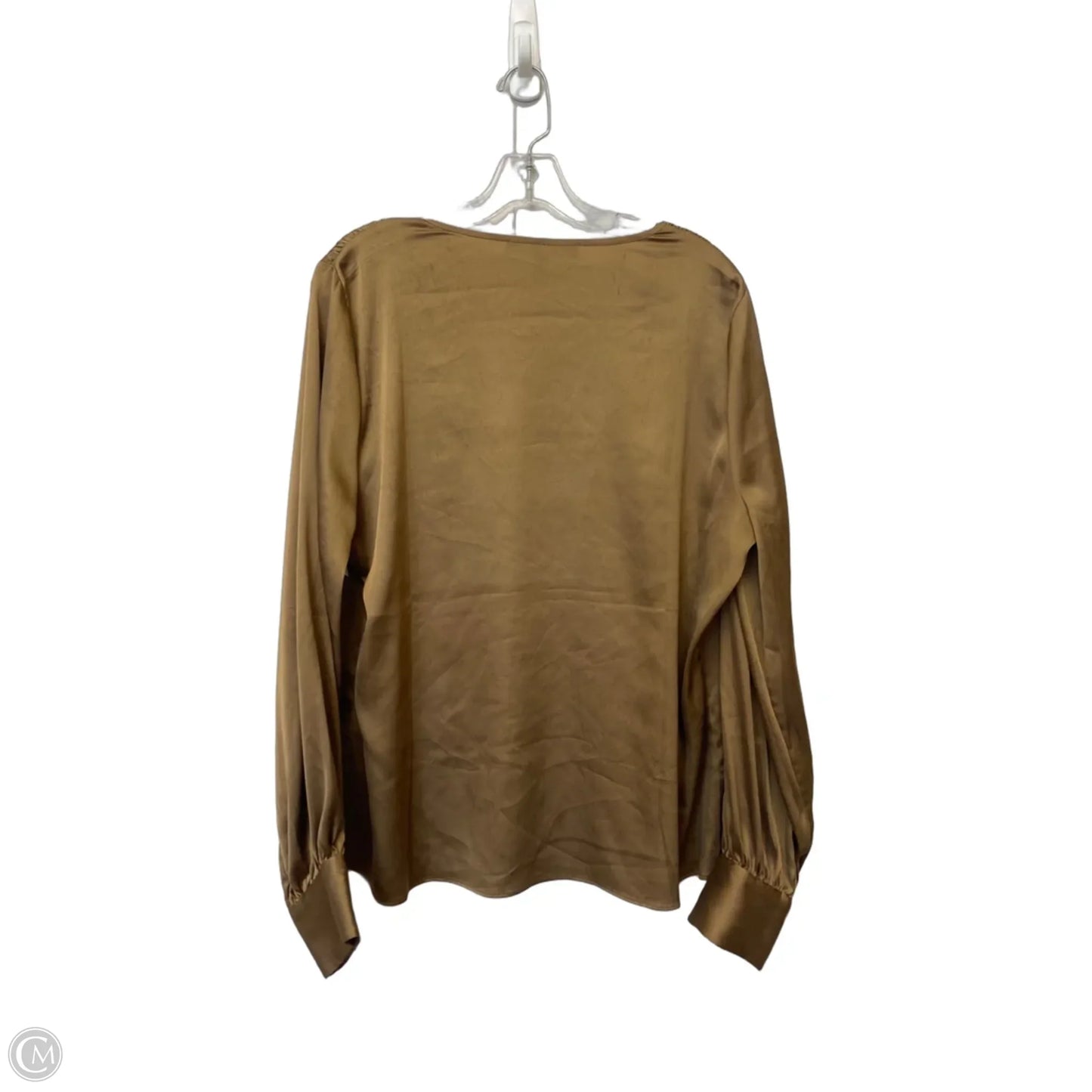 Top Long Sleeve By White House Black Market In Brown, Size: Xl