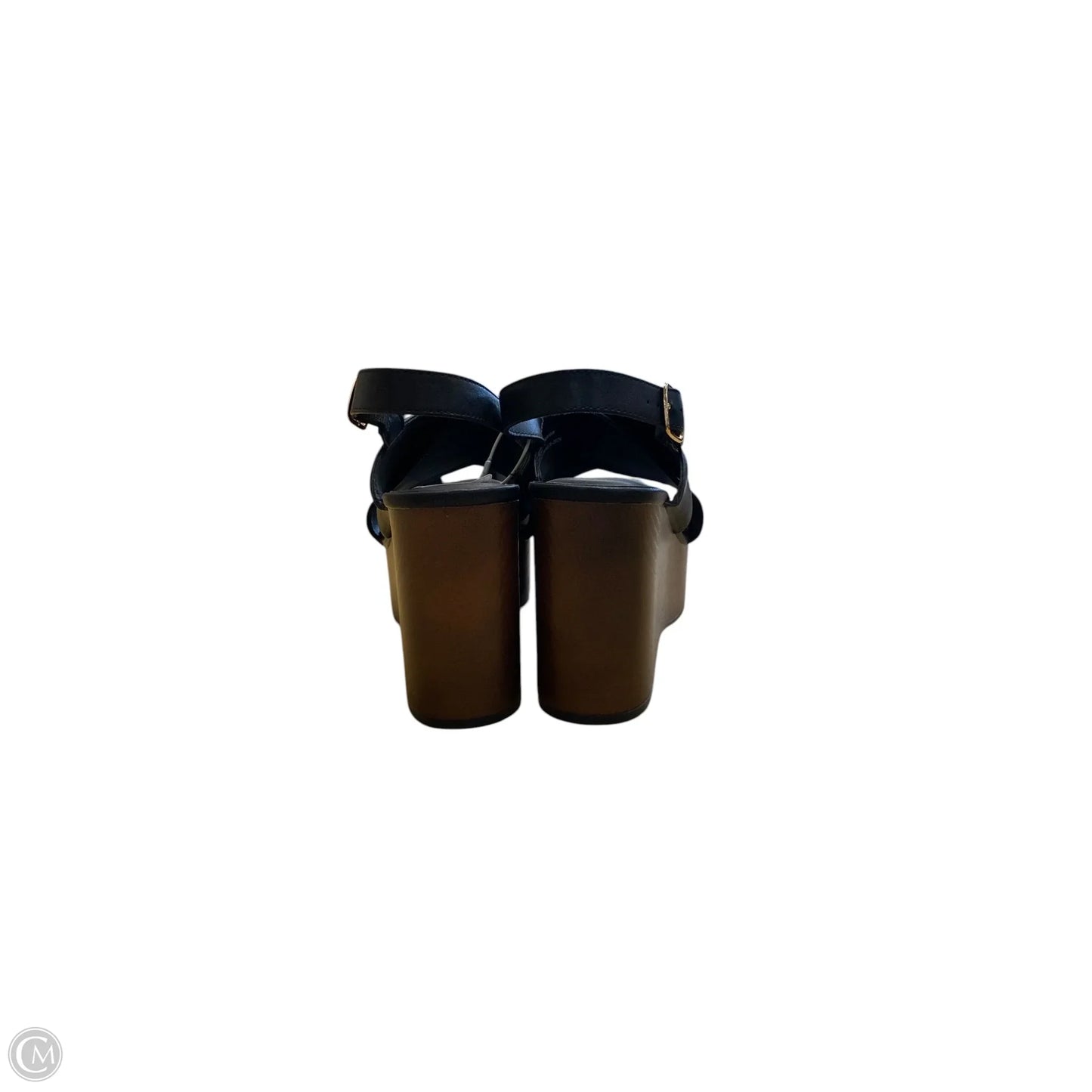 Sandals Heels Platform By Universal Thread In Black, Size: 9