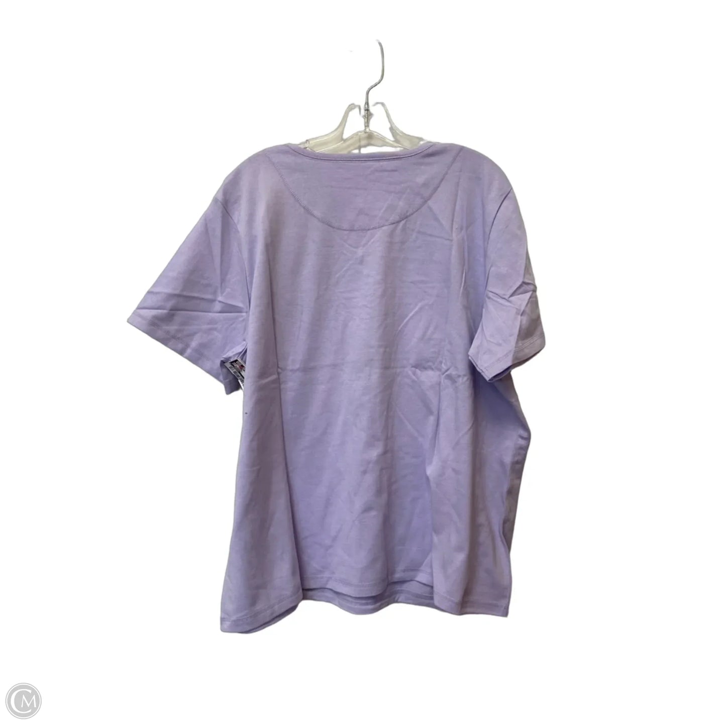 Top Short Sleeve Basic By Cme In Purple, Size: Xl