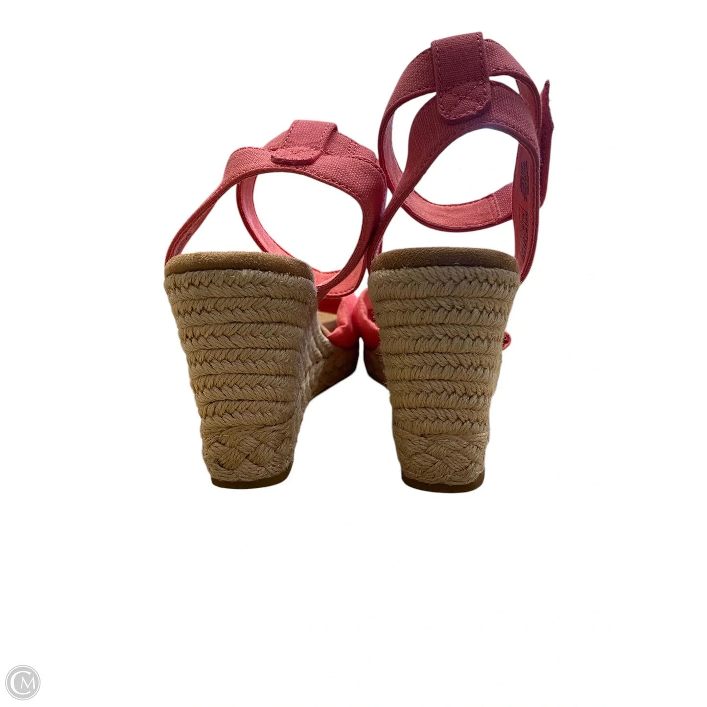 Sandals Heels Wedge By Toms In Pink, Size: 8.5