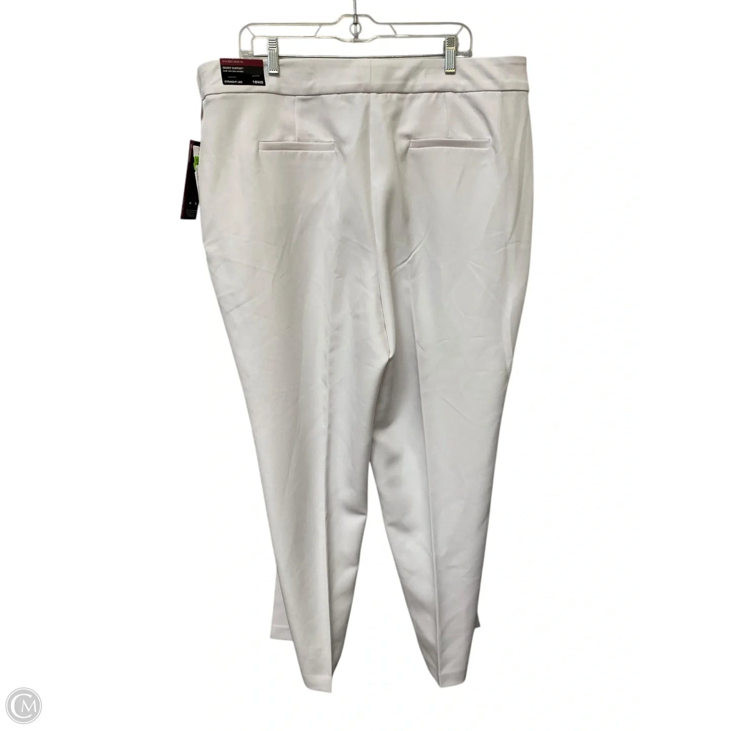 Pants Dress By Investments In White, Size: 18