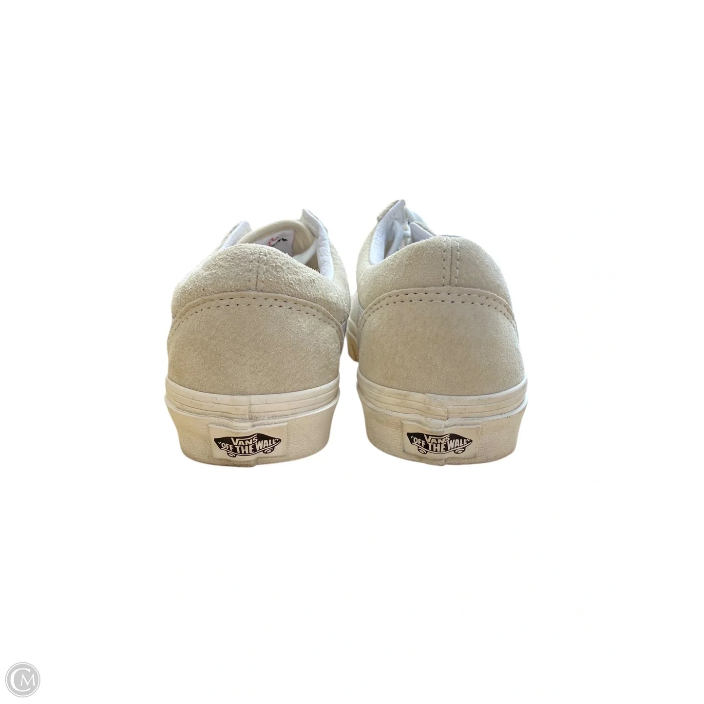 Shoes Sneakers By Vans In Tan & White, Size: 5.5