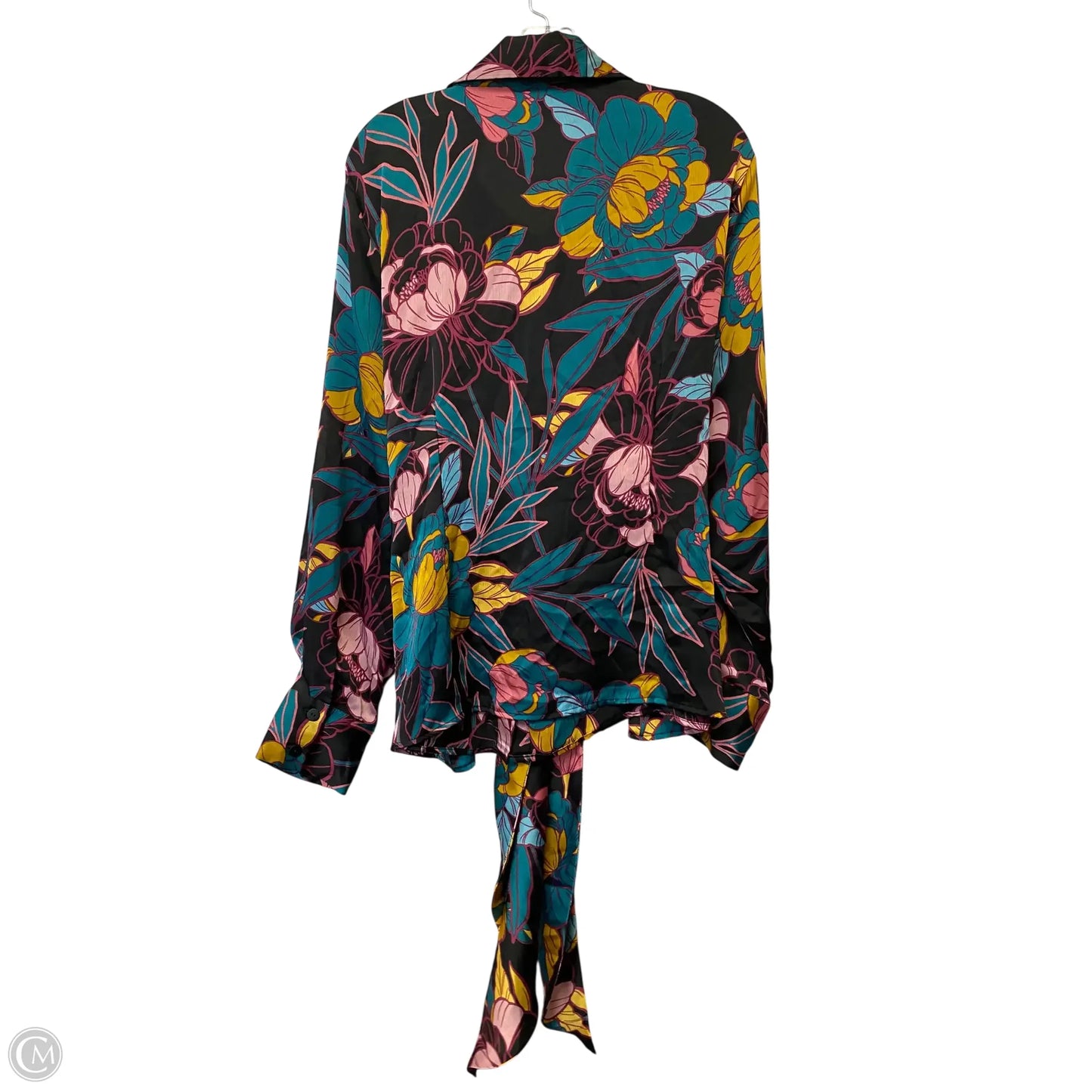 Top Long Sleeve By Ryegrass In Floral Print, Size: 2x