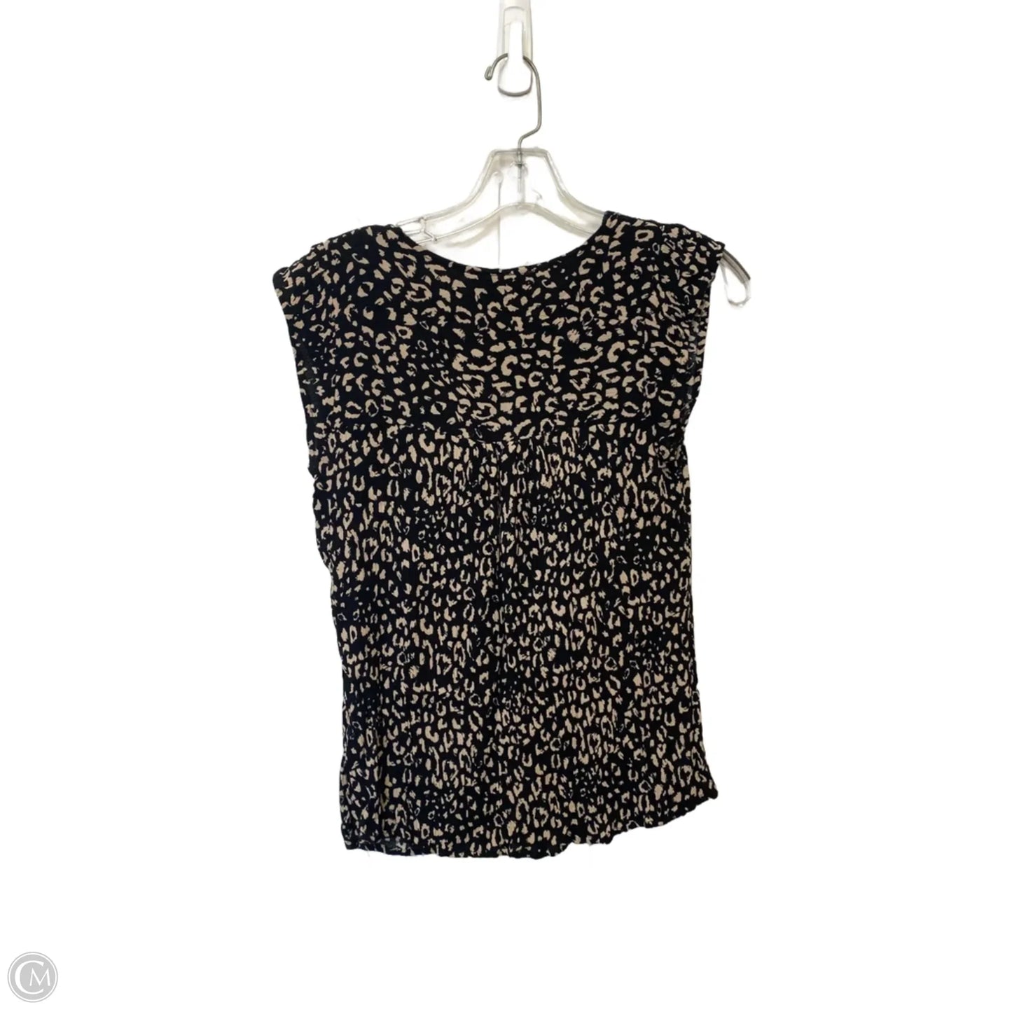 Top Sleeveless By Savanna Jane In Black & Cream, Size: S
