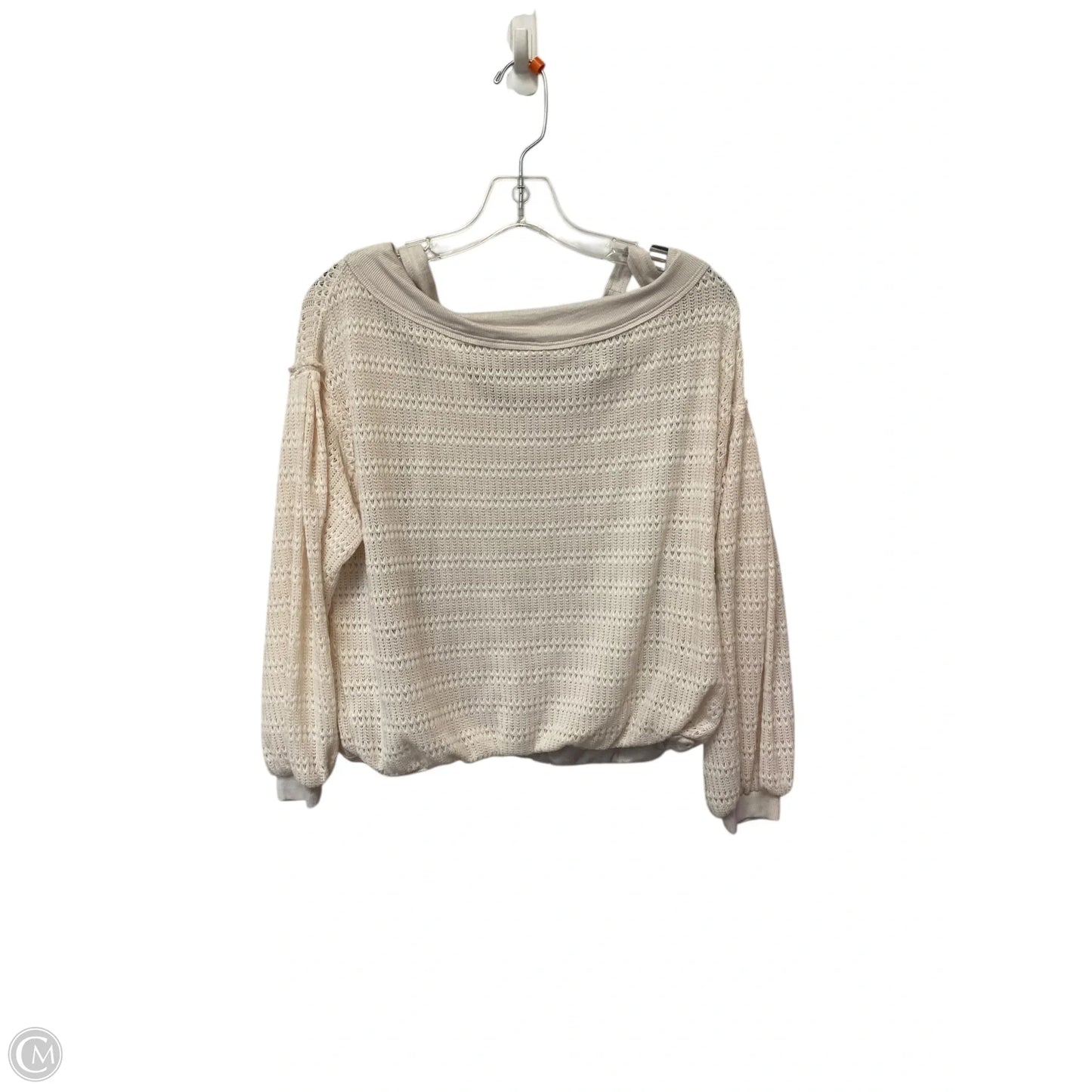 Top Long Sleeve By Free People In Cream, Size: S