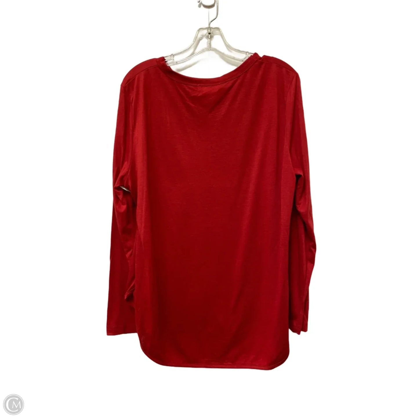 Top Long Sleeve By Clothes Mentor In Red, Size: Xl