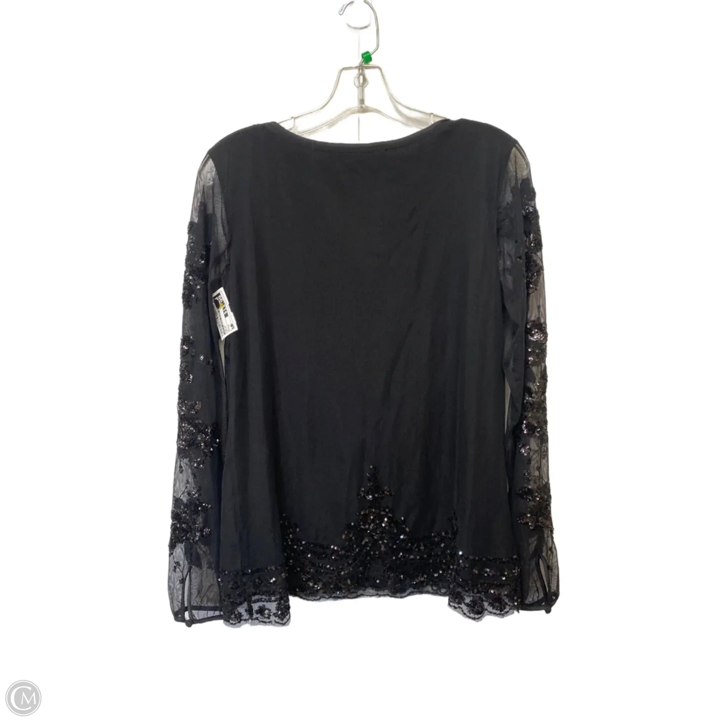 Top Long Sleeve By White House Black Market In Black, Size: M