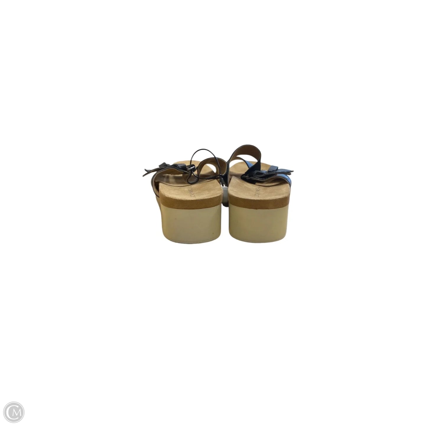 Sandals Heels Wedge By Lucky Brand In Black, Size: 9