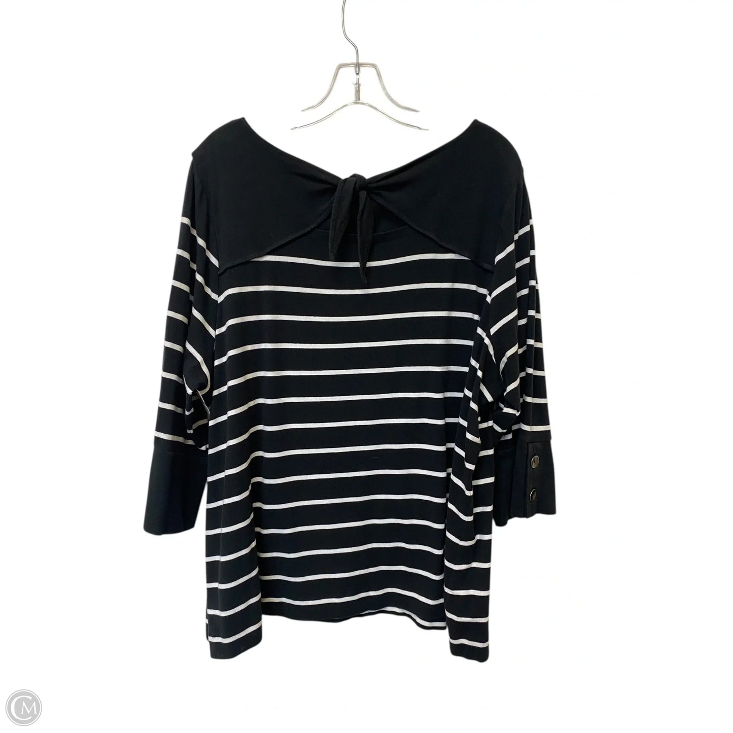 Top Long Sleeve By J. Jill In Black, Size: 3x